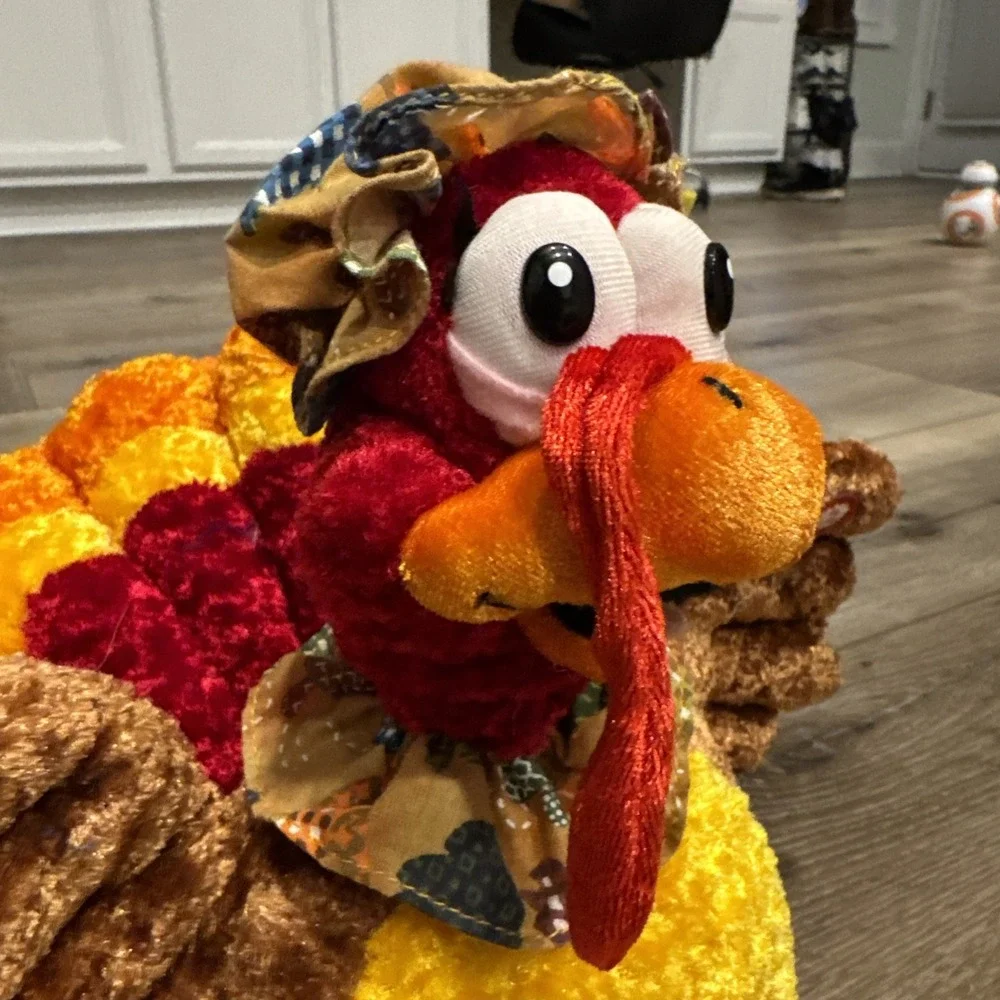 VTG Kids Of America Plush‎ Musical Turkey Fall Farm Autumn Thanksgiving Decor 9